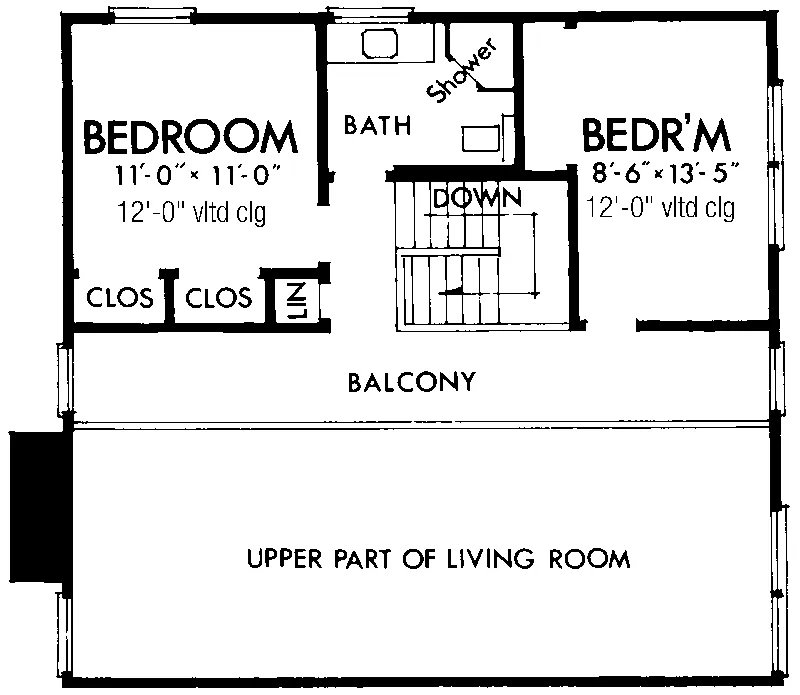 Southern House Plan Second Floor - Pine Bough Vacation Home 072D-0757 - Shop House Plans and More