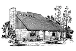 Southern House Plan Front of Home - Mojave Rustic Home 072D-0758 - Shop House Plans and More