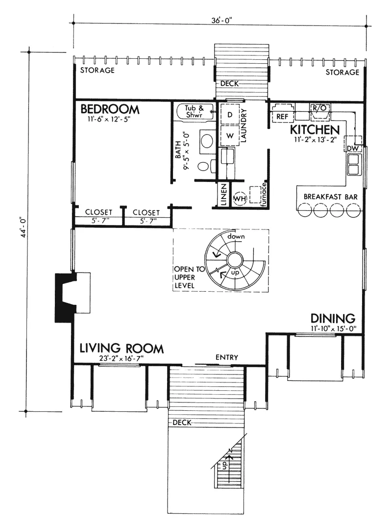 Contemporary House Plan First Floor - Pleasant Valley Rustic Home 072D-0761 - Shop House Plans and More