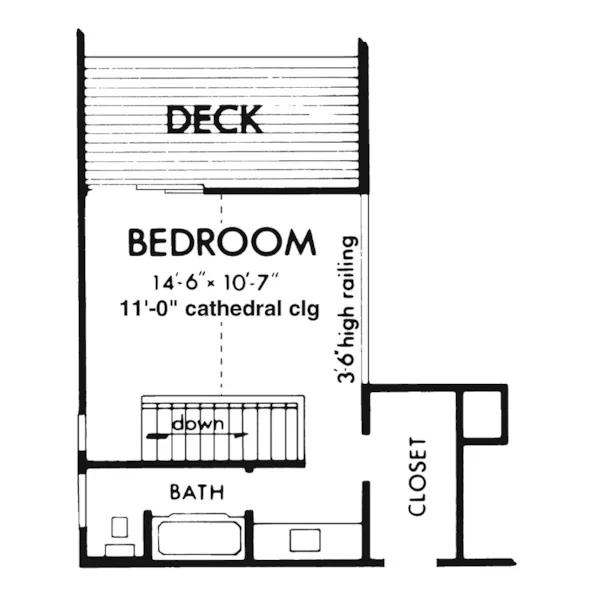 Country House Plan Second Floor - Frostview Mountain Home 072D-0764 - Search House Plans and More