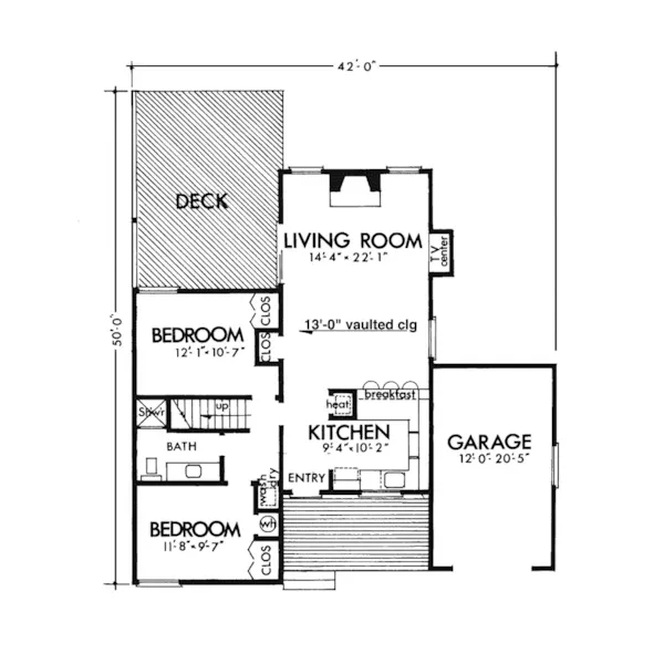 Country House Plan First Floor - Cuba Bluff Rustic Home 072D-0765 - Search House Plans and More