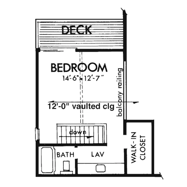 Country House Plan Second Floor - Cuba Bluff Rustic Home 072D-0765 - Search House Plans and More