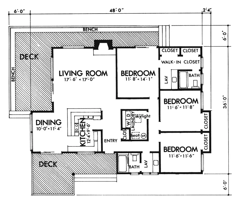 Waterfront House Plan First Floor - Hyannis Port Rustic Home 072D-0766 - Search House Plans and More