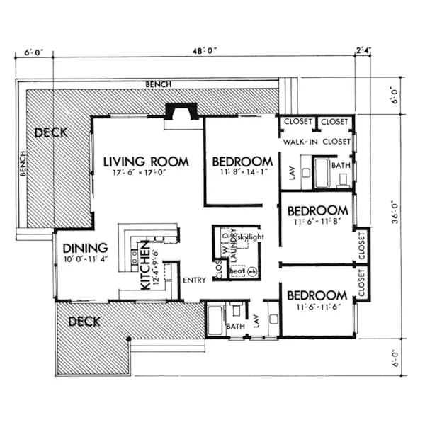 Southern House Plan First Floor - Hyannis Port Rustic Home 072D-0766 - Search House Plans and More