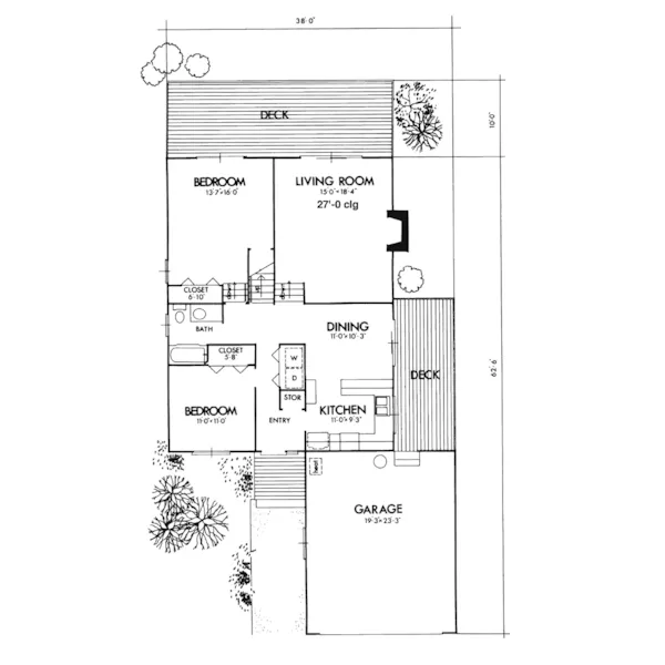 Modern House Plan First Floor - Swingley Ridge Colonial Home 072D-0769 - Shop House Plans and More