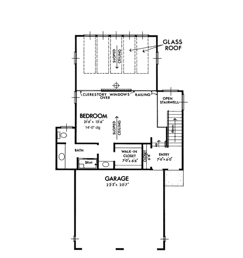 Southern House Plan First Floor - Templeton Contemporary Lake Home 072D-0770 - Shop House Plans and More