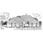 European House Plan Front of Home - Marquis Place Sunbelt Home 072D-0778 - Shop House Plans and More