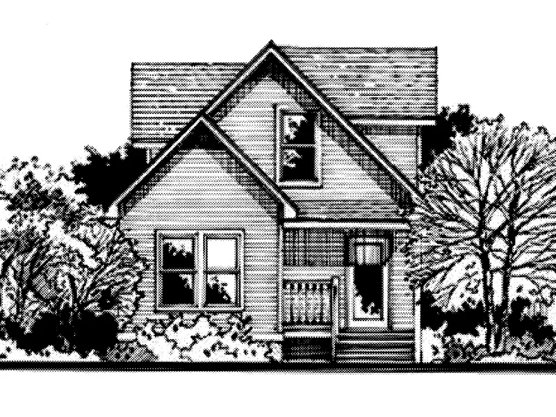 Farmhouse Plan Front of Home - Haltonia Country Home 072D-0779 - Search House Plans and More