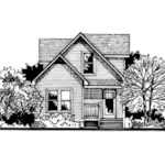 Farmhouse Plan Front of Home - Haltonia Country Home 072D-0779 - Search House Plans and More