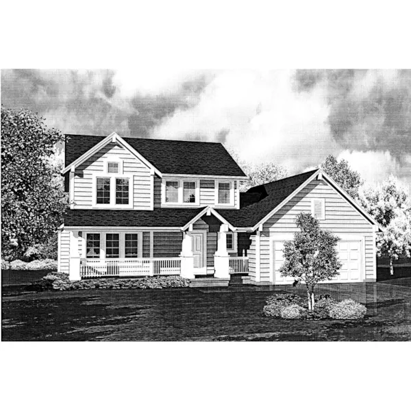 Traditional House Plan Front of Home - Farm Country Southern Home 072D-0780 - Search House Plans and More