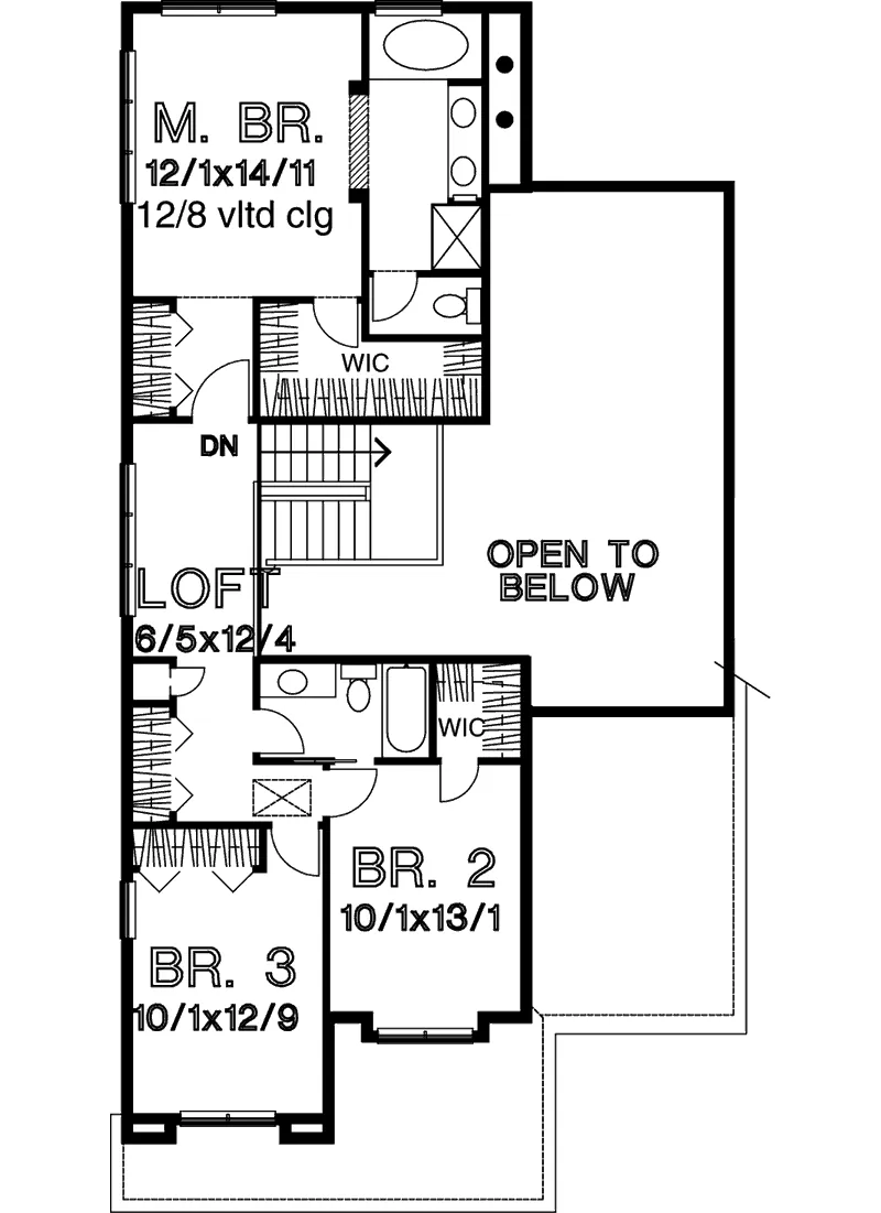 Southern House Plan Second Floor - 072D-0782 - Shop House Plans and More