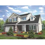 Traditional House Plan Front of Home - Bismark Farm Country Home 072D-0783 - Search House Plans and More