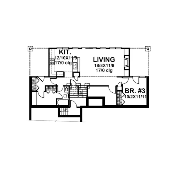 Lake House Plan Second Floor - Corrida Waterfront Home 072D-0785 - Search House Plans and More