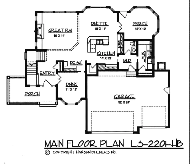 Country House Plan First Floor - Tapawingo Country Home 072D-0786 - Shop House Plans and More