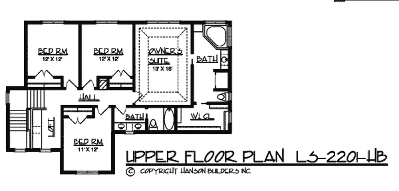 Country House Plan Second Floor - Tapawingo Country Home 072D-0786 - Shop House Plans and More