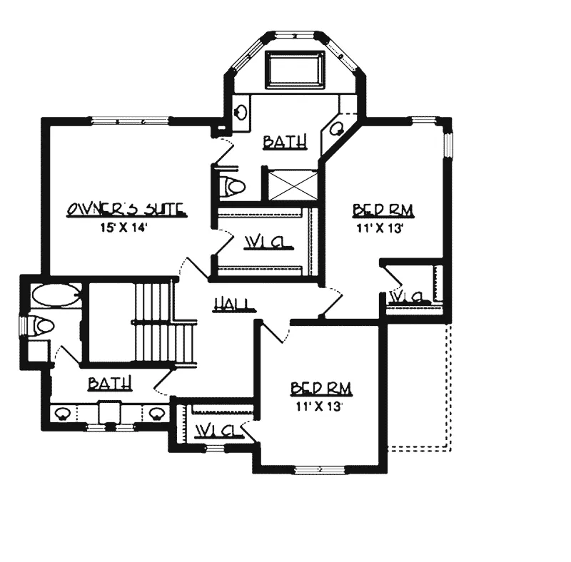 Country House Plan Second Floor - Quail Creek Craftsman Home 072D-0788 - Shop House Plans and More