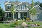 Arts & Crafts House Plan Front of House 072D-0795