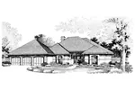 Sunbelt House Plan Front of Home - Coffee Hollow Luxury Home 072D-0796 - Search House Plans and More