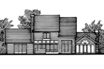 Colonial House Plan Front of Home - Dunnegan Traditional Home 072D-0798 - Search House Plans and More