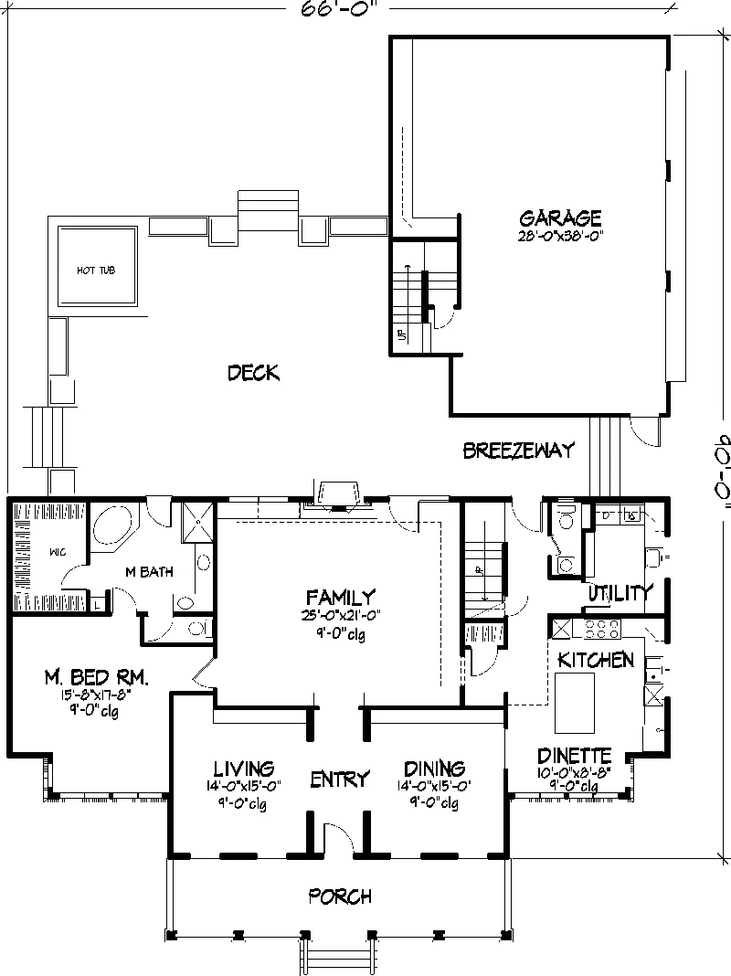Cape Cod & New England House Plan First Floor - Bolling Spring Southern Home 072D-0799 - Search House Plans and More