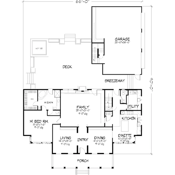 Southern Plantation House Plan First Floor - Bolling Spring Southern Home 072D-0799 - Search House Plans and More