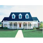 Southern Plantation House Plan Front of Home - Bolling Spring Southern Home 072D-0799 - Search House Plans and More