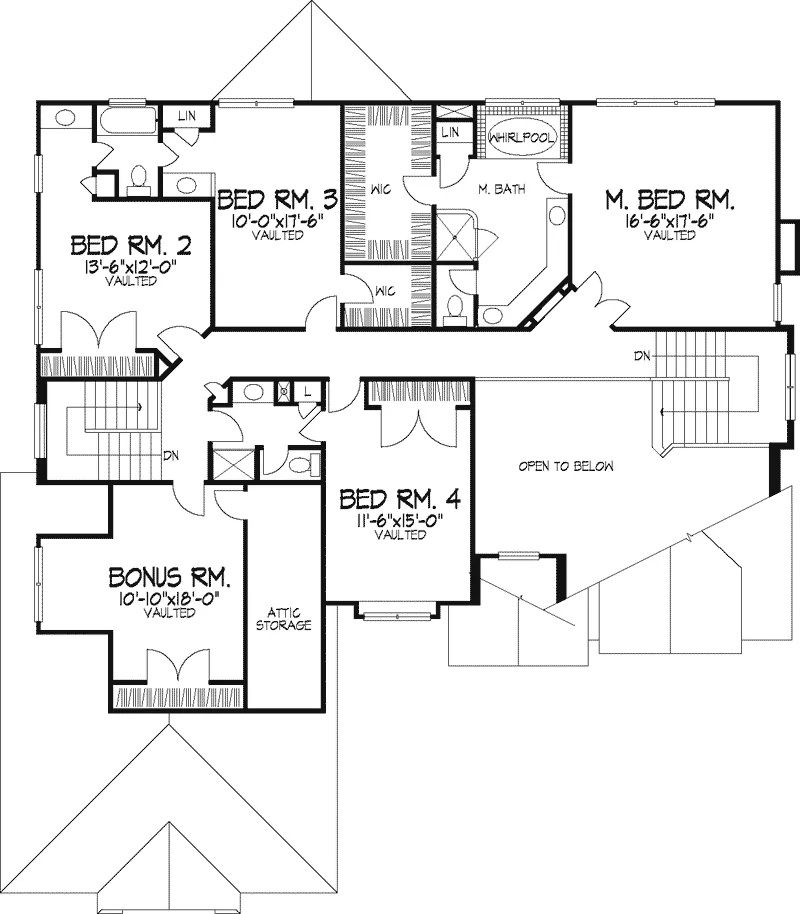 Southern House Plan Second Floor - Riverbend Estate Luxury Home 072D-0805 - Shop House Plans and More