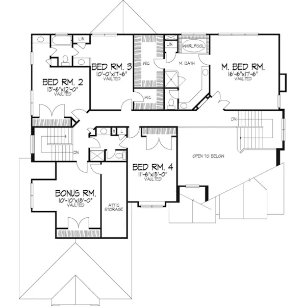 Luxury House Plan Second Floor - Riverbend Estate Luxury Home 072D-0805 - Shop House Plans and More