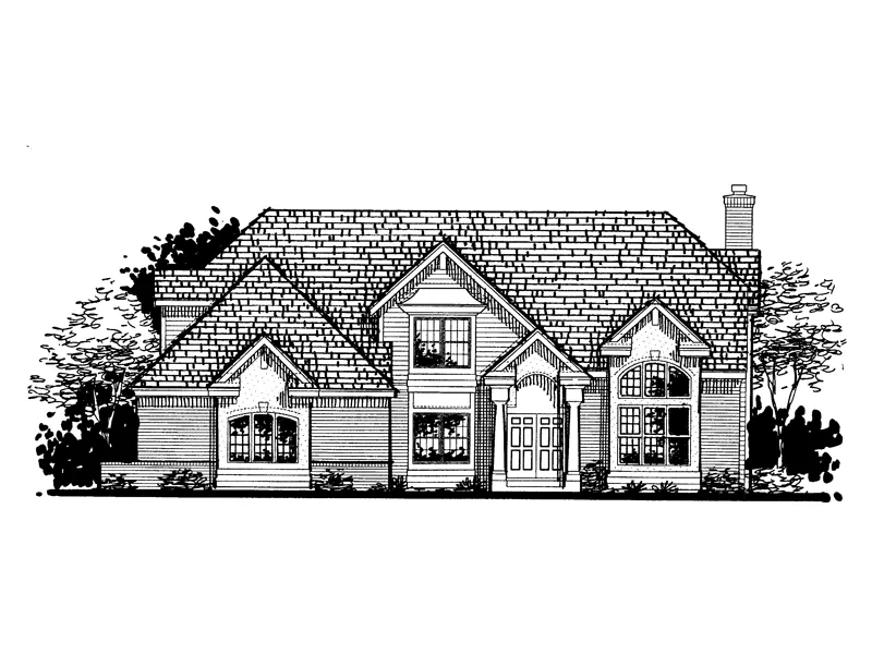 Neoclassical House Plan Front of Home - Riverbend Estate Luxury Home 072D-0805 - Shop House Plans and More