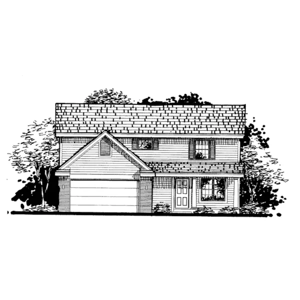 Country House Plan Front of Home - Clay Hollow Traditional Home 072D-0807 - Search House Plans and More