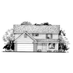 Country House Plan Front of Home - Clay Hollow Traditional Home 072D-0807 - Search House Plans and More