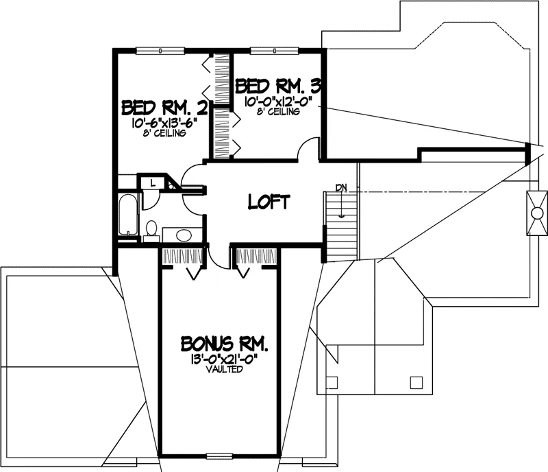 Southern House Plan Second Floor - Eppington Traditional Home 072D-0808 - Search House Plans and More