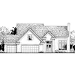 Southern House Plan Front of Home - Eppington Traditional Home 072D-0808 - Search House Plans and More