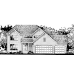 Southern House Plan Front of Home - Duncan Spring Traditional Home 072D-0812 - Search House Plans and More