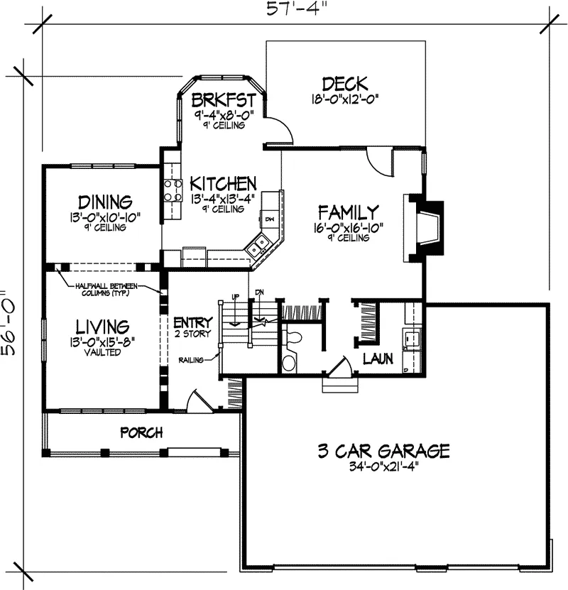 Farmhouse Plan First Floor - Dickson Valley Neoclassical Home 072D-0814 - Search House Plans and More