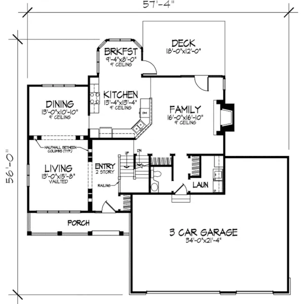 Traditional House Plan First Floor - Dickson Valley Neoclassical Home 072D-0814 - Search House Plans and More