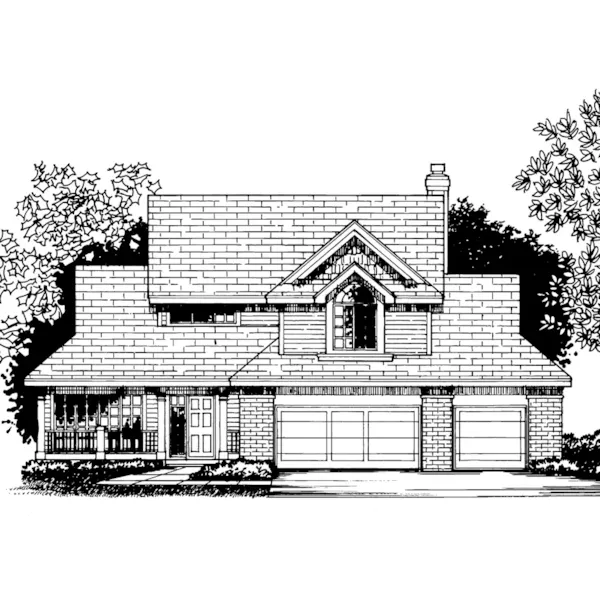 Traditional House Plan Front of Home - Dickson Valley Neoclassical Home 072D-0814 - Search House Plans and More