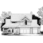 Traditional House Plan Front of Home - Dickson Valley Neoclassical Home 072D-0814 - Search House Plans and More