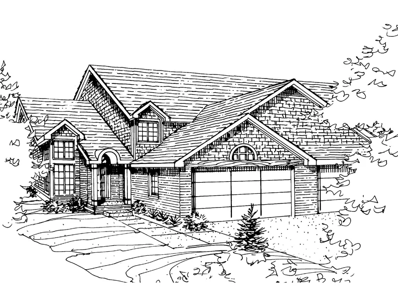 Multi-Family House Plan Front of Home - Conner Spring Classic  072D-0816 - Search House Plans and More