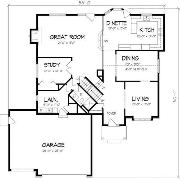 Southern House Plan First Floor - Dowling Traditional Home 072D-0837 - Search House Plans and More