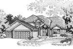 Country House Plan Front of Home - Dowling Traditional Home 072D-0837 - Search House Plans and More