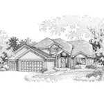 Southern House Plan Front of Home - Dowling Traditional Home 072D-0837 - Search House Plans and More