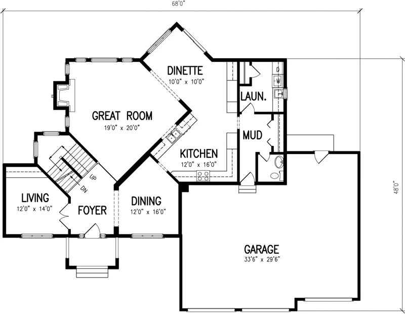 Georgian House Plan First Floor - Oppenheimer European Home 072D-0838 - Shop House Plans and More