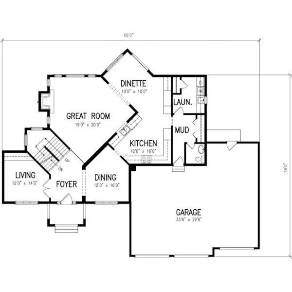 Colonial House Plan First Floor - Oppenheimer European Home 072D-0838 - Shop House Plans and More