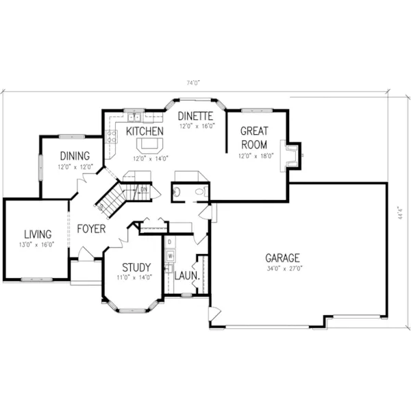 Country House Plan First Floor - Lindenfalls Neoclassical Home 072D-0839 - Shop House Plans and More