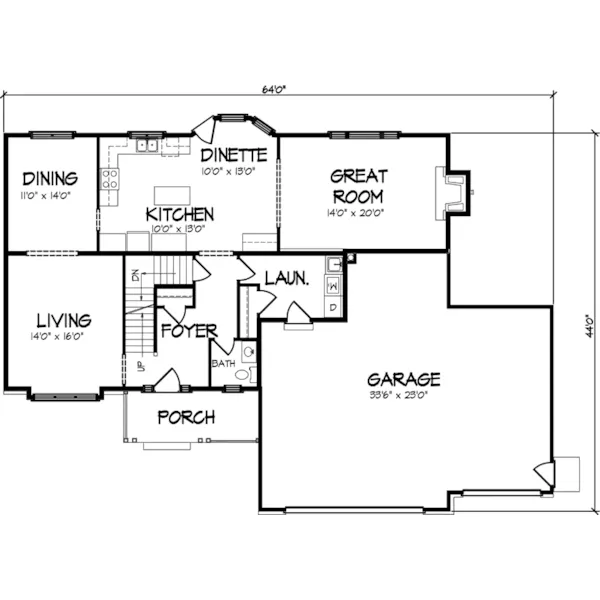 Traditional House Plan First Floor - Whitcomb Bay Traditional Home 072D-0842 - Shop House Plans and More