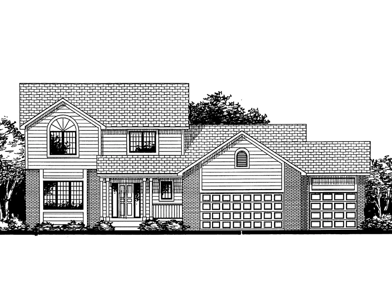 Southern House Plan Front of Home - Whitcomb Bay Traditional Home 072D-0842 - Shop House Plans and More