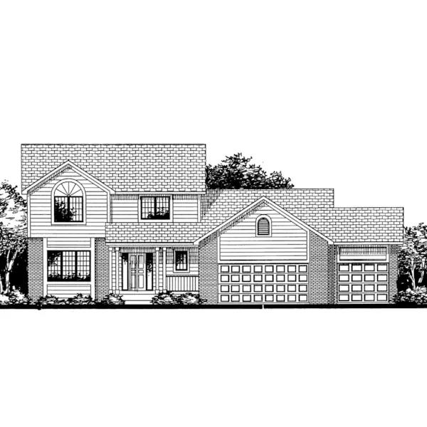 Traditional House Plan Front of Home - Whitcomb Bay Traditional Home 072D-0842 - Shop House Plans and More