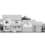 Traditional House Plan Front of Home - Whitcomb Bay Traditional Home 072D-0842 - Shop House Plans and More