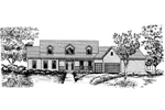 Ranch House Plan Front of Home - Ross Hill Country Home 072D-0847 - Shop House Plans and More